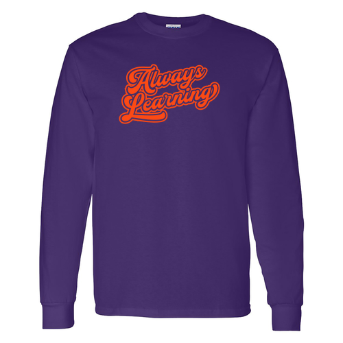 Gildan Heavy Cotton Longsleeve Basic T-Shirt -- Purple