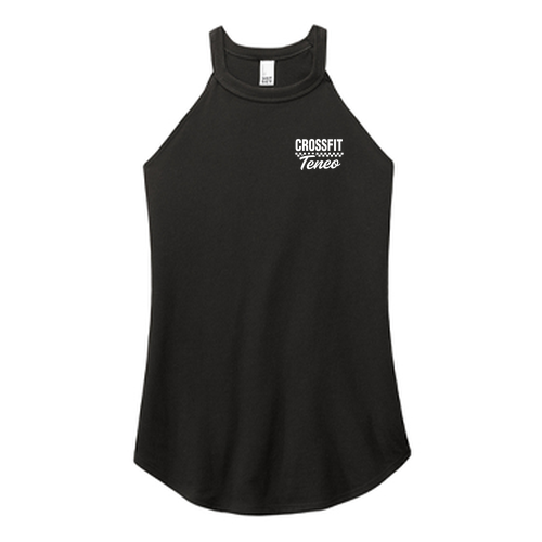 Ladies District Made Soft Perfect Tri Rocker Tank -- Black
