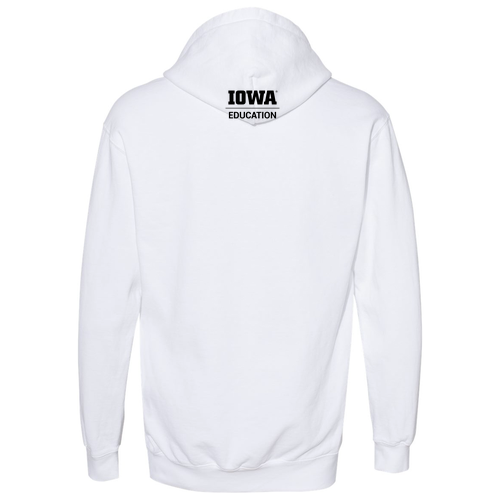 Hawkeye Teachers Comfort Colors Garment Dyed Hooded Pullover Sweatshirt -- White