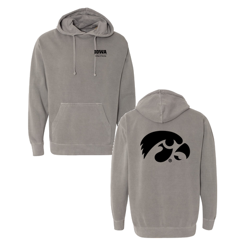 Comfort Colors Garment Dyed Hooded Pullover Sweatshirt -- Grey