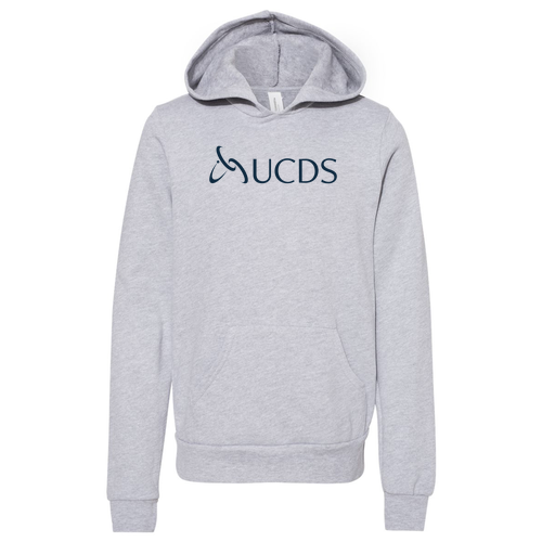 Bella Canvas Youth Sponge Fleece Hooded Sweatshirt UCDS -- Athletic Heather