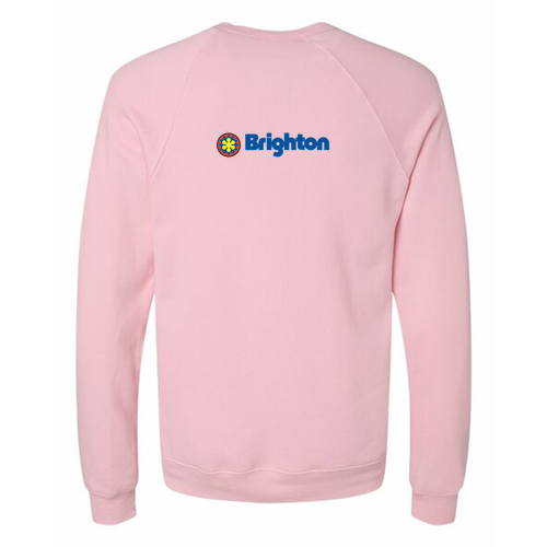 Brighton Logo 2 Full color -- Crewneck Sweatshirt Pink