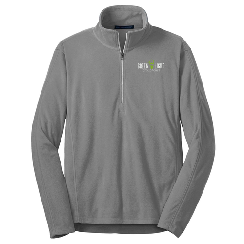 Port Authority Microfleece 1/2 Zip Pullover -- Pearl Grey