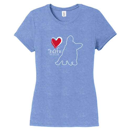 District Womens Perfect Tri Tee -- Maritime Frost