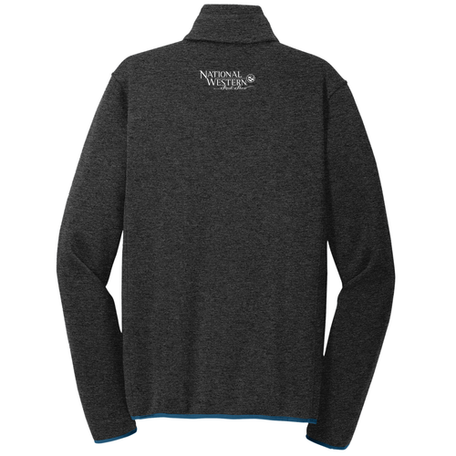 Port Authority Sweater Fleece Jacket -- Black Heather