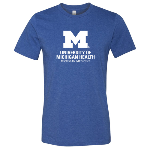 Mens/Unisex Bella Canvas Heather Fitted T-Shirt -- Heather True Royal