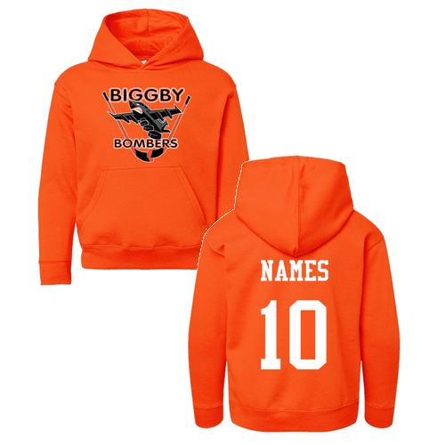 Youth Pullover Fleece Hoodie -- Orange