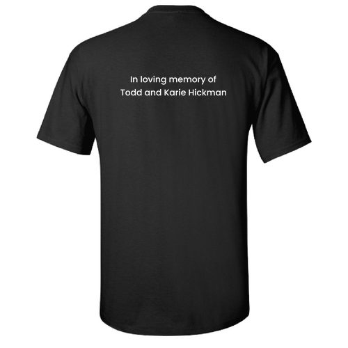 White In Loving Memory Design -- Gildan Ultra Cotton Basic T-Shirt -- Black