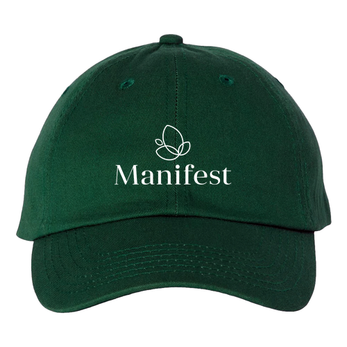 Valucap Bio-Washed Unstructured Hat -- Forest Green
