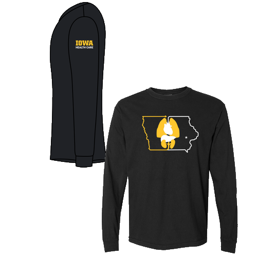 Comfort Colors Unisex Garment-Dyed Heavyweight Long Sleeve T-Shirt -- Black