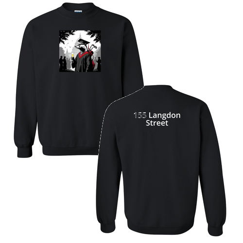 Gildan Heavy Blend Crew Neck Sweatshirt -- Black