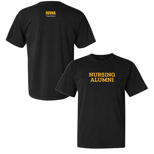 Comfort Colors Ringspun Garment Dyed T Shirt -Nursing Alumni- Black