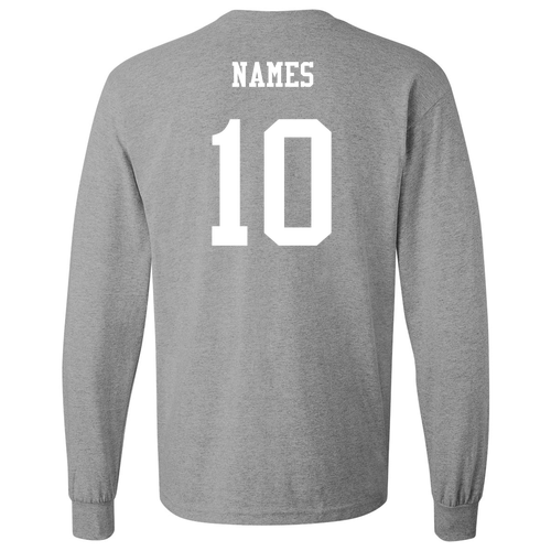 Gildan Heavy Cotton Longsleeve Basic T-Shirt -- Sport Grey