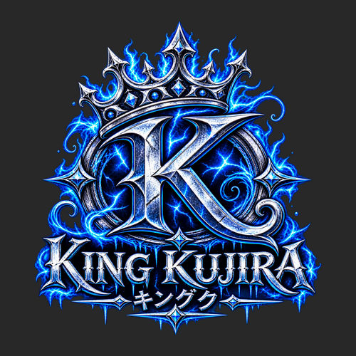 King Kujira (Blue) Hooded Sweatshirt -- Black
