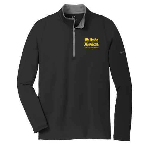 Nike Golf Dri FIT Stretch Half Zip Cover Up -- Black / Dark Grey