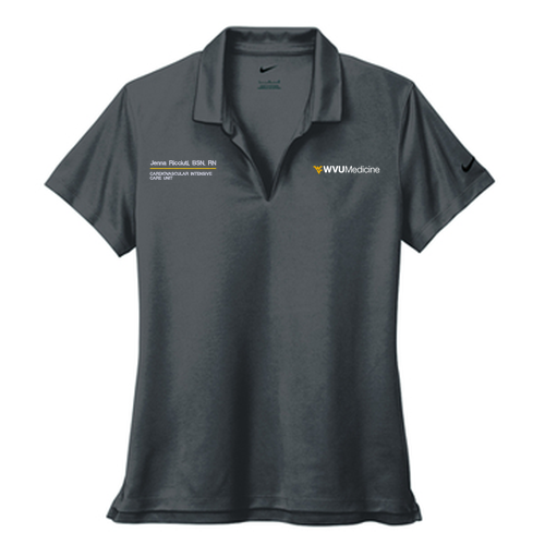 Nike Ladies Dri-Fit Micro Pique 2.0 Polo -- Anthracite
