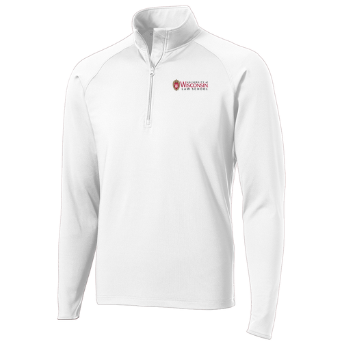 Sport Tek Sport Wick Stretch Half Zip Pullover -- White