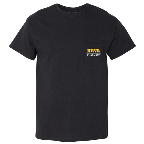 Gildan Heavy Cotton Adult Tee with Pocket -- Black