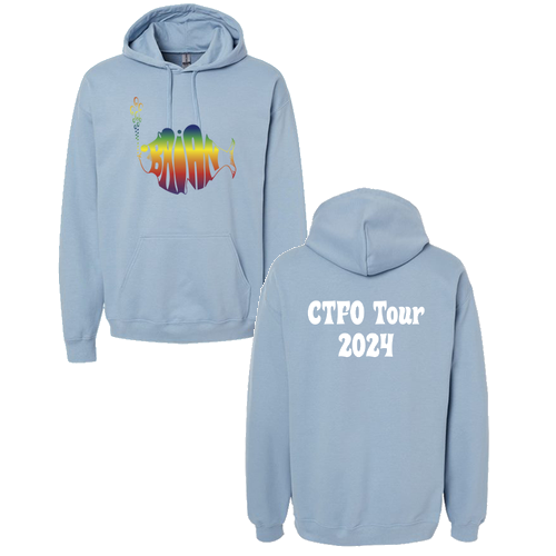 Gildan Adult Softstyle Fleece Pullover Hooded Sweatshirt -- Stone Blue