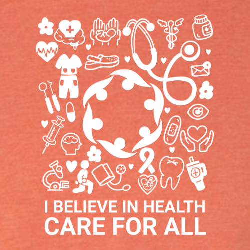 Health Care For All Gildan SoftStyle Cotton T-Shirt -- Heather Orange