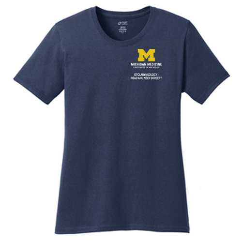 Ladies Port and Company  Core Cotton Tee -- Navy