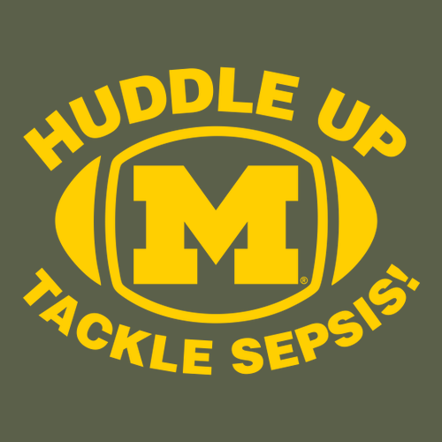 Gildan SoftStyle Fitted T-Shirt -- Military Green, Tackle Sepsis with Back [HIDE]
