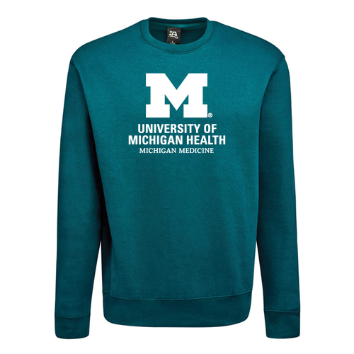 J. America Soft BTB Fleece Crewneck Sweatshirt -- Storm