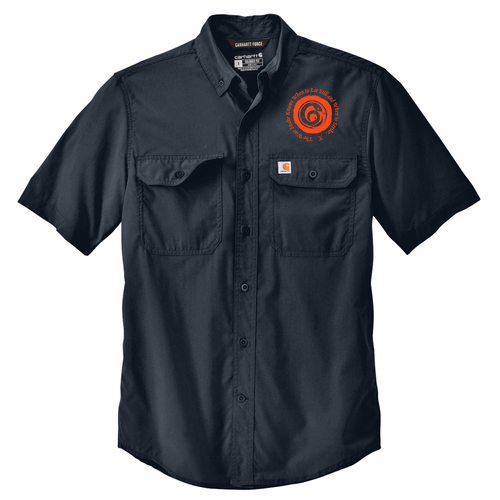 Carhartt Force Solid Short Sleeve Shirt -- Navy