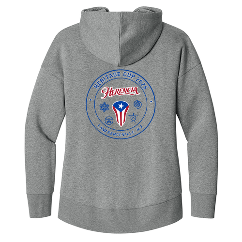 [HIDE] HERITAGE CUP Women's Full Zip hoodie -- Heathered Steel