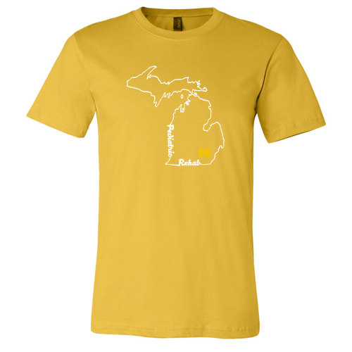 Mens/Unisex Bella Soft Fitted Canvas Soft Fitted Jersey T-Shirt -- Maize Yellow