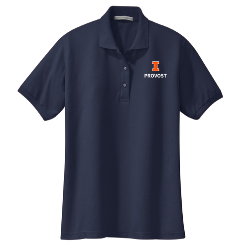 Port Authority Ladies Silk Touch Sport Shirt. -- Navy