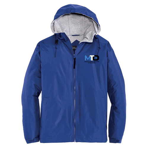 Port Authority Team Jacket -- Royal / Light Oxford