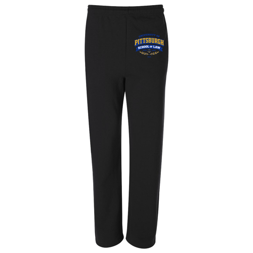 Jerzees Open Bottom Sweatpants w. Pockets -- Black