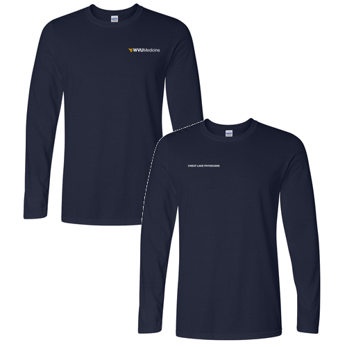 Gildan Softstyle Longsleeve T Shirt -- Navy