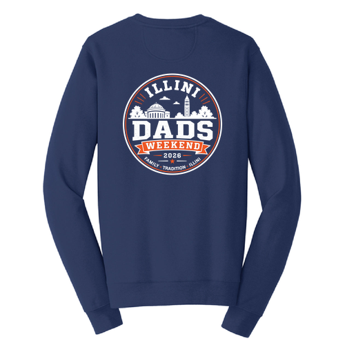 Illini Dads Crewneck Sweatshirt -- Team Navy