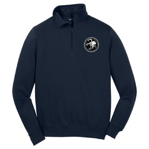 Sport Tek Quarter Zip Sweatshirt -- True Navy