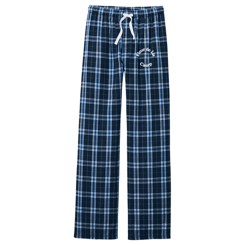District Flannel Plaid Pant -- True Navy / Carolina Blue