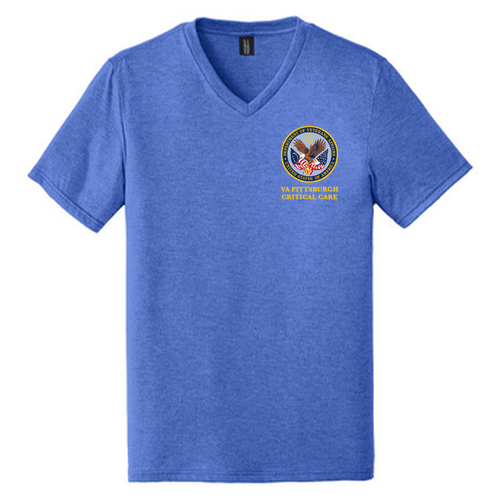 District Made Men's Perfect Tri V-Neck Tee -- Royal Frost