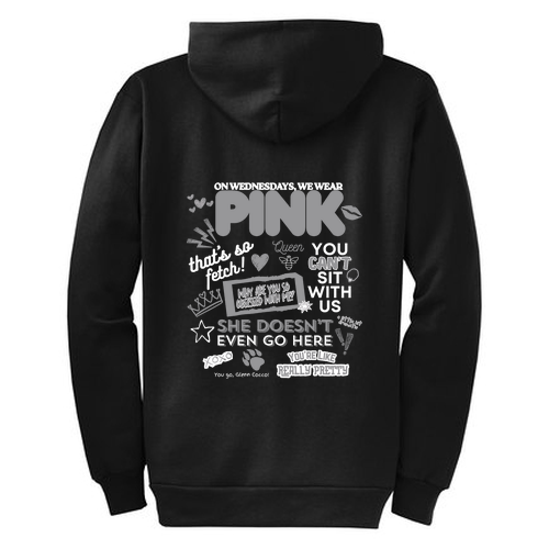 Port and Company Classic Full Zip Hooded Sweatshirt -- Jet Black