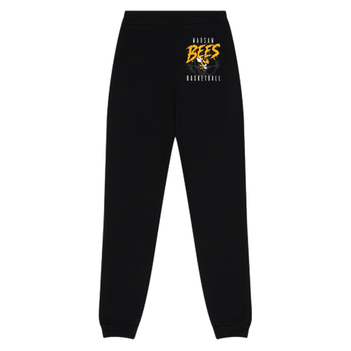 Warsaw Bees BELLA + CANVAS Youth Sponge Fleece Sweatpants -- Black