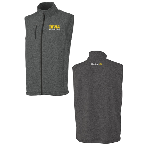 Charles River Mens Pacific Heathered Vest -- Charcoal Heather