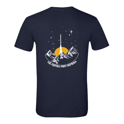 Gildan SoftStyle Fitted T-Shirt -- Navy (Sunrise Design)