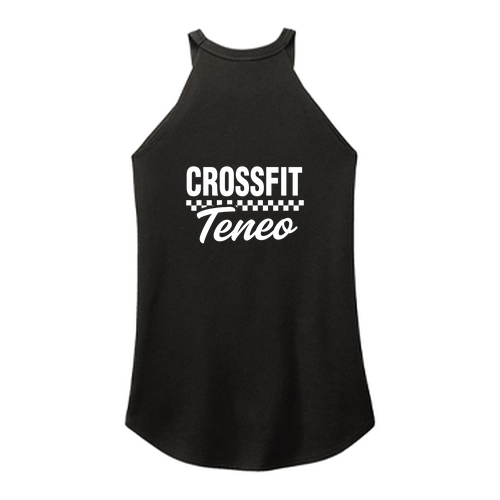Ladies District Made Soft Perfect Tri Rocker Tank -- Black