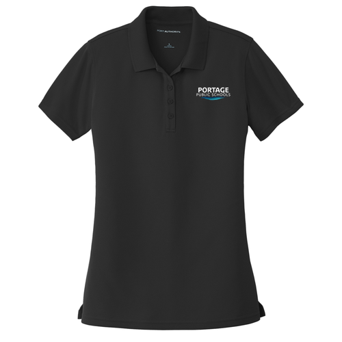 Port Authority Ladies Dry Zone UV Micro Mesh Polo -- Deep Black