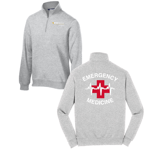 Sport Tek Quarter Zip Sweatshirt -- Athletic Heather