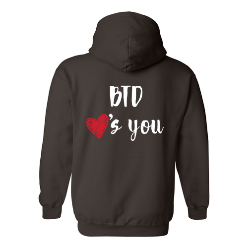 Gildan Heavy Blend Hooded Sweatshirt -- Dark Chocolate