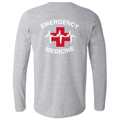 Gildan Softstyle Longsleeve T Shirt -- Sport Grey