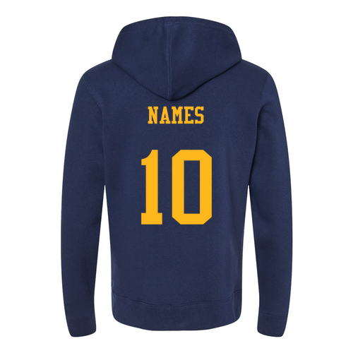 J America Unisex BTB Fleece Hooded Sweatshirt -- True Navy