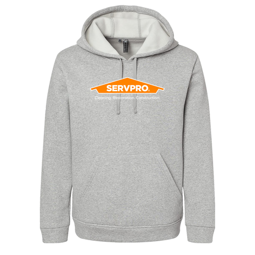 Adidas Fleece Hooded Sweatshirt -- Grey Heather