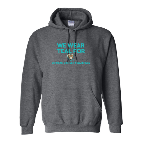 We Wear Teal -- dark heather hoodie